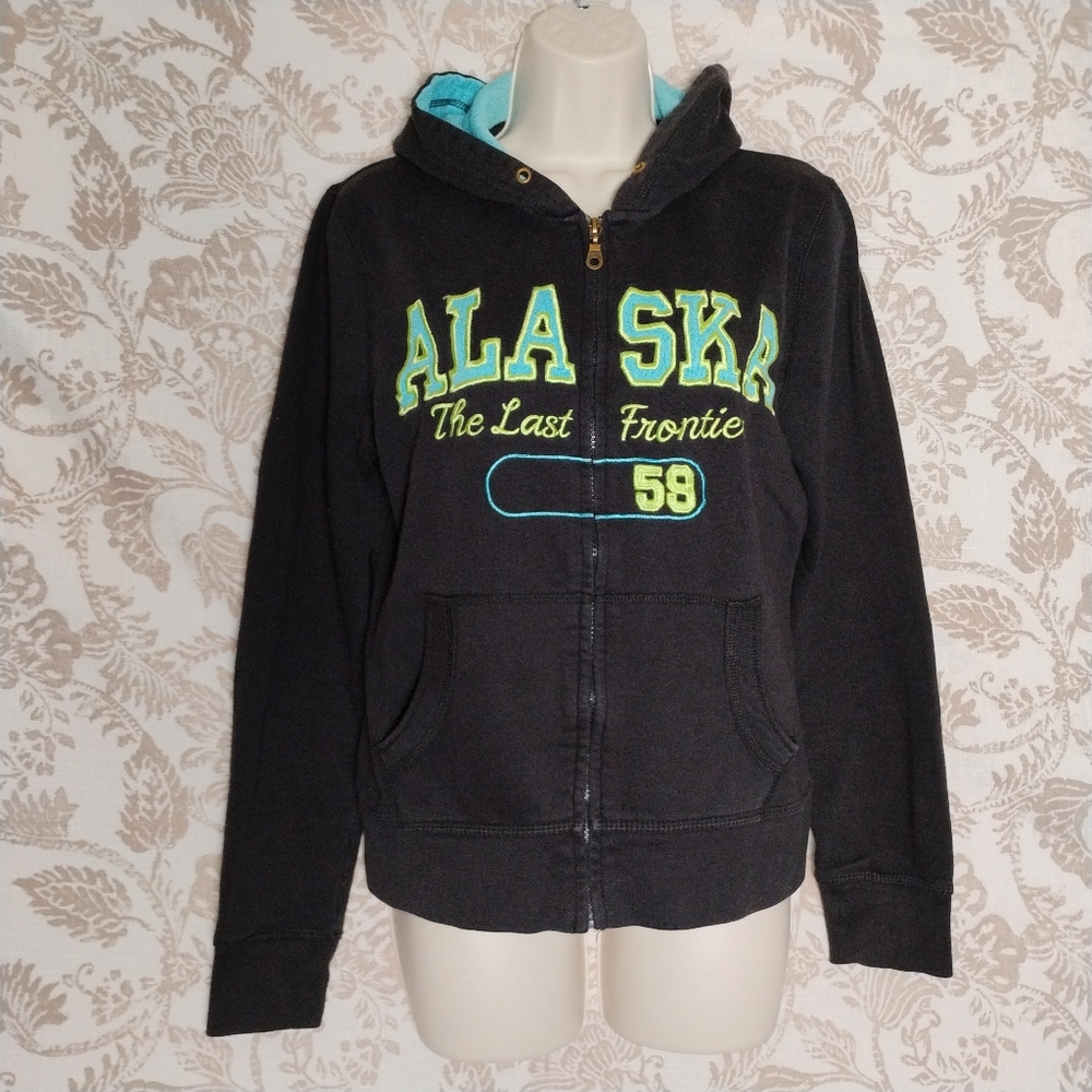 “Alaska – The Last Frontier Zip-Up Hoodie – Women’s M